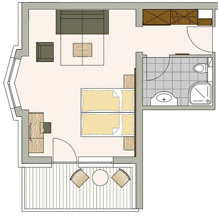 شقة فندقية Residenz Allegra 3*